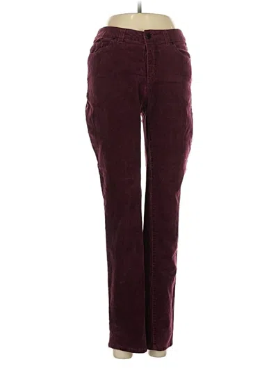Pre-owned Charter Club Casual Pants In Burgundy