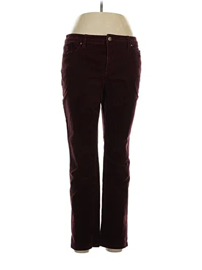 Pre-owned Charter Club Casual Pants In Burgundy