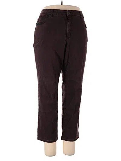 Pre-owned Charter Club Casual Pants In Burgundy