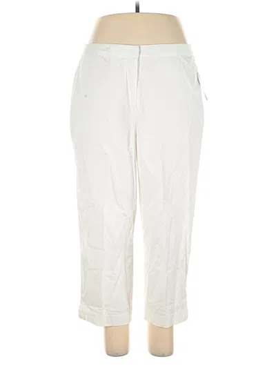 Pre-owned Charter Club Casual Pants In White