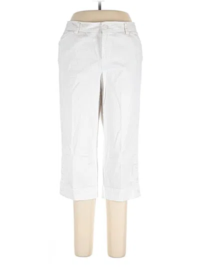 Pre-owned Charter Club Casual Pants In White