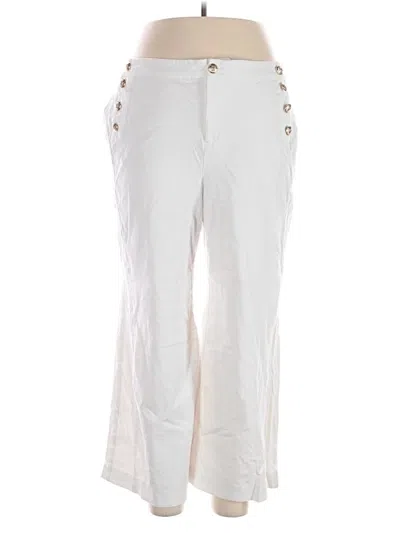 Pre-owned Charter Club Casual Pants In White