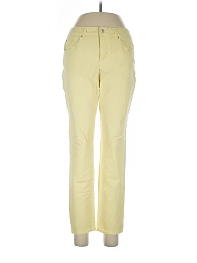 Pre-owned Charter Club Casual Pants In Yellow