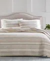 Charter Club Chantarelle Yarn Dye Cotton Quilts Created For Macys In Neutral Combo