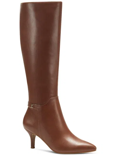 Charter Club Cruelaa Womens Faux Leather Tall Knee-high Boots In Green