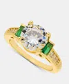 Charter Club Cubic Zirconia & Color Crystal Ring, Macy's Exclusive In Gold