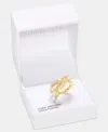 Charter Club Cubic Zirconia & Crystal Split Band Statement Ring, Macy's Exclusive In Gold