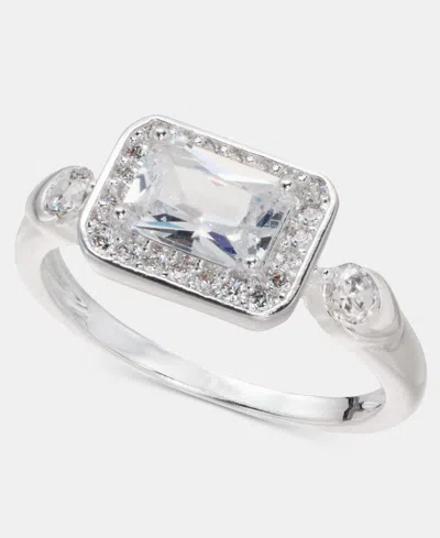 Charter Club Cubic Zirconia Ring, Macy's Exclusive In Silver