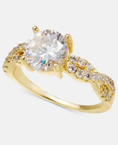 Charter Club Cubic Zirconia Twist Ring, Macy's Exclusive In Gold