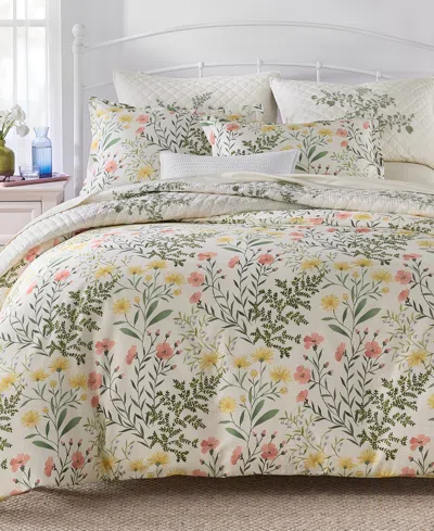 Charter Club Daisy Blooms 3-pc. Duvet Cover Set, King In White