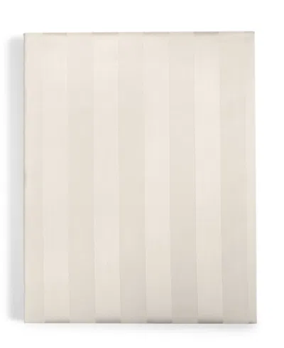 Charter Club 1.5" Stripe 550 Thread Count 100% Cotton 18" Fitted Sheet, California King, Exclusively At Macy's In Smoke