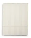 Charter Club Damask 1.5" Stripe 550 Thread Count 100% Cotton Flat Sheet, Twin, Created For Macy's In Ivory