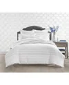Charter Club Closeout!  Seersucker Ombre Stripe, King Duvet Cover Set, Exclusively At Macy's In Grey