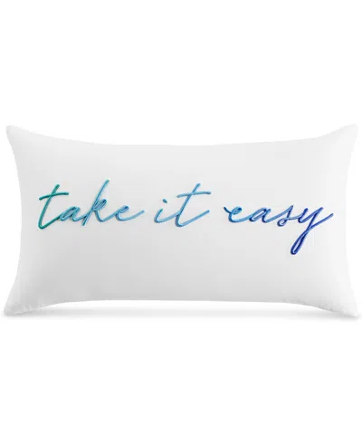 Charter Club Damask Designs Take It East Decorative Pillow, 12" X 22",, Created For Macy's In Take It Easy