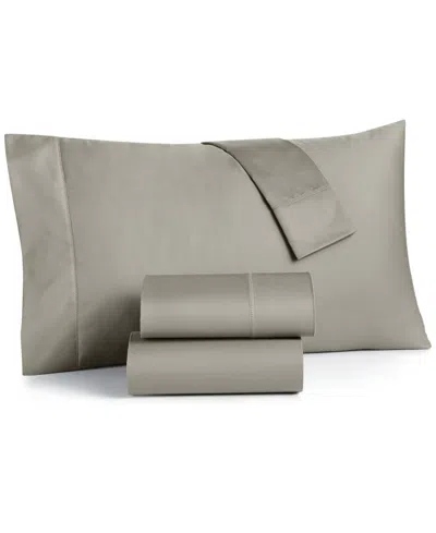 Charter Club Solid 550 Thread Count 100% Cotton 4-pc. Sheet Set, King, Exclusively At Macy's In Smoke