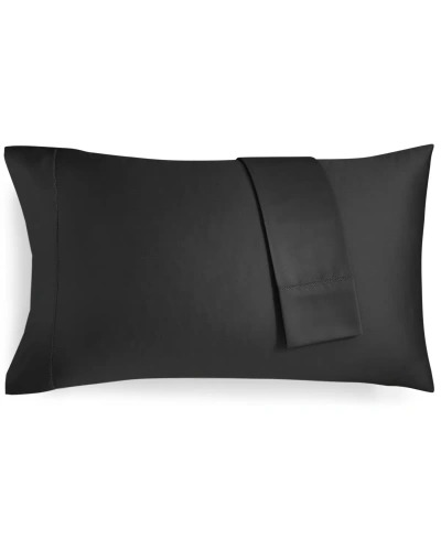 Charter Club Damask Solid 550 Thread Count 100% Supima Cotton Pillowcase Pair, King, Created For Macy's In Black