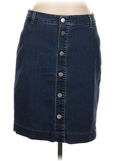 Pre-owned Charter Club Denim Skirt In Blue