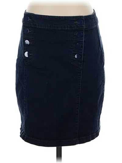 Pre-owned Charter Club Denim Skirt In Blue