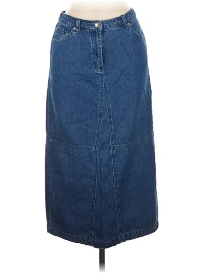 Pre-owned Charter Club Denim Skirt In Blue