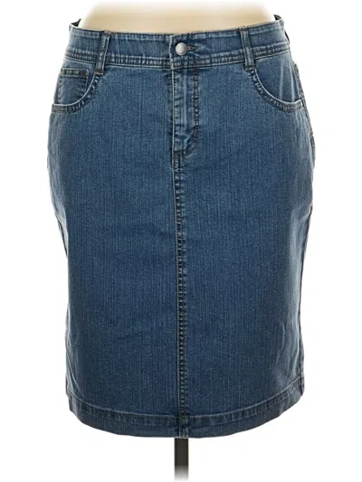 Pre-owned Charter Club Denim Skirt In Blue