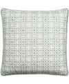 Charter Club Embroidered Tiles Decorative Pillow, 20" X 20", Exclusively At Macy's In Sage