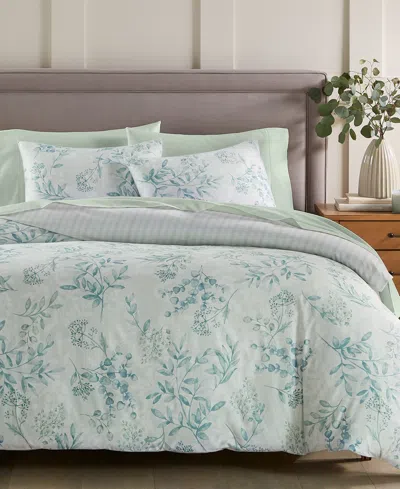 Charter Club Eucalyptus Garden 2-pc. Comforter Set, Twin, Exclusively At Macy's In Green