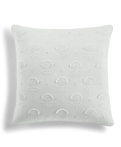 Charter Club Eyelet Embroidery Decorative Pillow, 18" X 18" In White