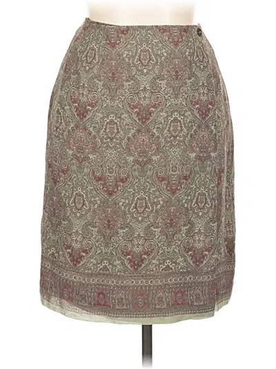 Pre-owned Charter Club Formal Skirt In Brown