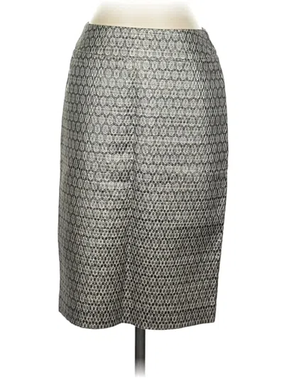 Pre-owned Charter Club Formal Skirt In Silver