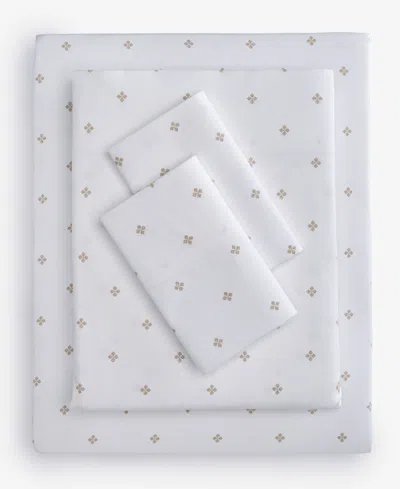 CHARTER CLUB FOULARD DOT PRINTED 550-THREAD COUNT 4-PC. SHEET SET, QUEEN, EXCLUSIVELY AT MACY'S