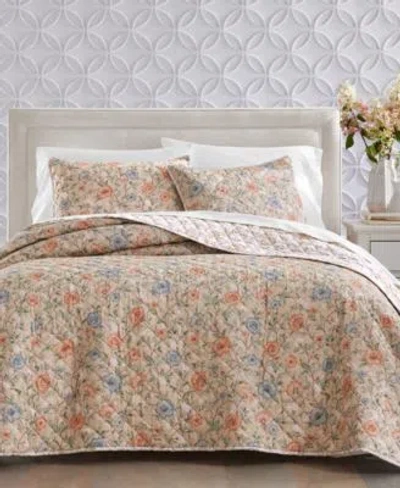 Charter Club Garden Floral Quilt Sets Exclusively At Macys In Brown