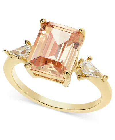 Charter Club Gold-tone Champagne Stone Ring, Created For Macy's