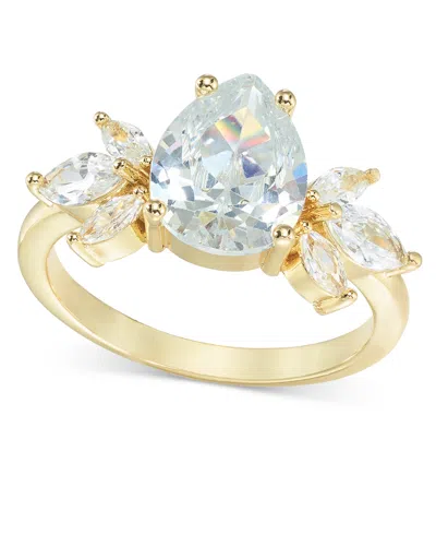 Charter Club Gold-tone Cubic Zirconia Cluster Ring, Created For Macy's