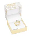 Charter Club Gold-tone Cubic Zirconia Triple-row Crossover Ring, Exclusively At Macy's In Gold
