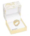 Charter Club Gold-tone Cubic Zirconia Wide Band Ring, Exclusively At Macy's