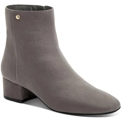 Charter Club Heatherr Womens Covered Heel Zipper Booties In Multi