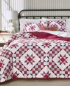 Charter Club Holiday Checker 2-pc. Quilt Set, Twin, Macy's Exclusive In Red