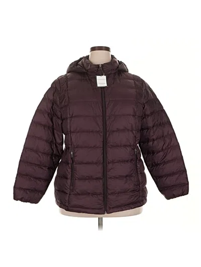 Pre-owned Charter Club Jacket In Burgundy