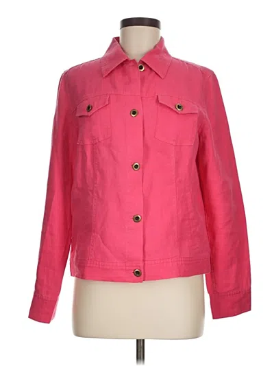 Pre-owned Charter Club Jacket In Pink