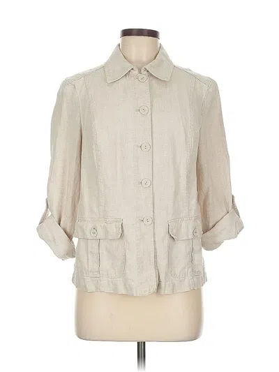 Pre-owned Charter Club Jacket In White