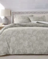 Charter Club Jacobean Chenille Duvet Sets Exclusively At Macys In Gray