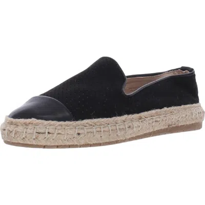 Charter Club Jonii Womens Perforated Flats Espadrilles In Black