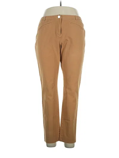 Pre-owned Charter Club Khaki Pant In Brown