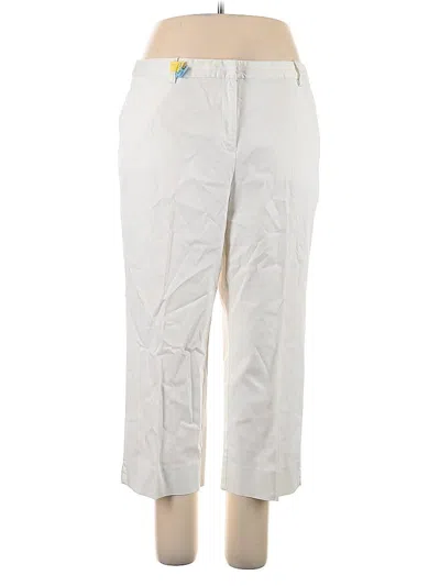 Pre-owned Charter Club Khaki Pant In White
