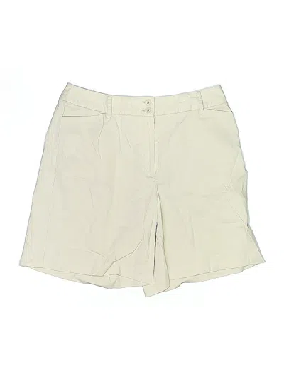 Pre-owned Charter Club Khaki Shorts In White