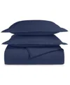 Charter Club 550 Thread Count 100% Cotton 3-pc. Duvet Cover Set, King, Exclusively At Macy's In Navy Peony