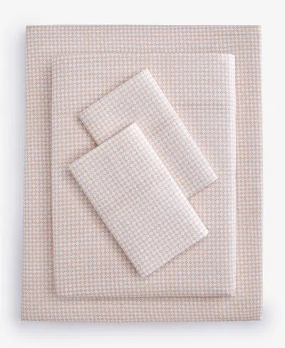 Charter Club Last Act  Latticework Printed 550-thread Count 4-pc. Sheet Set, King, Exclusively At Mac In Orange
