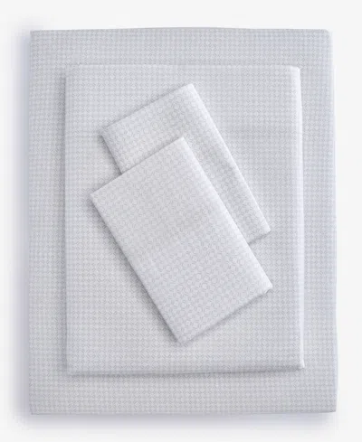 Charter Club Latticework Printed 550-thread Count 4-pc. Sheet Set, Queen, Exclusively At Macy's In Grey