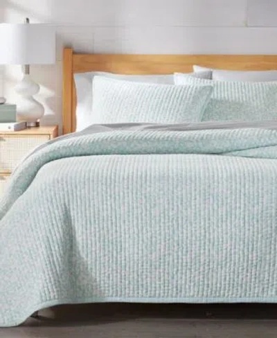 Charter Club Leaf Silhouette Quilt Set Exclusively At Macys In Blue
