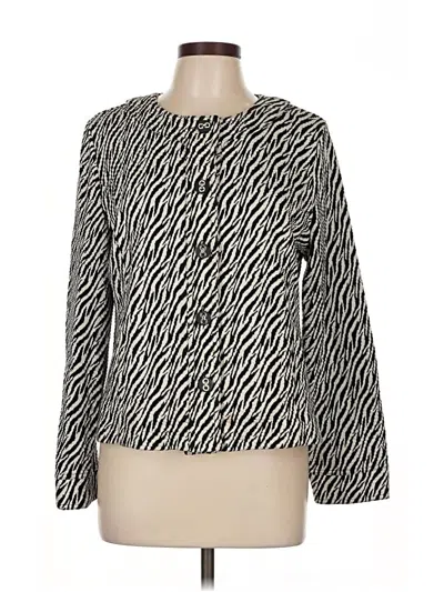 Pre-owned Charter Club Long Sleeve Blouse In Black
